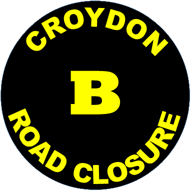 Croydon B Road Closure Logo